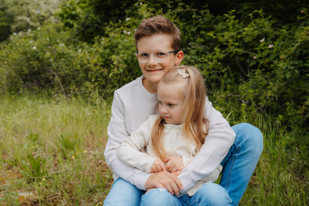 Geschwisterbild Outdoor