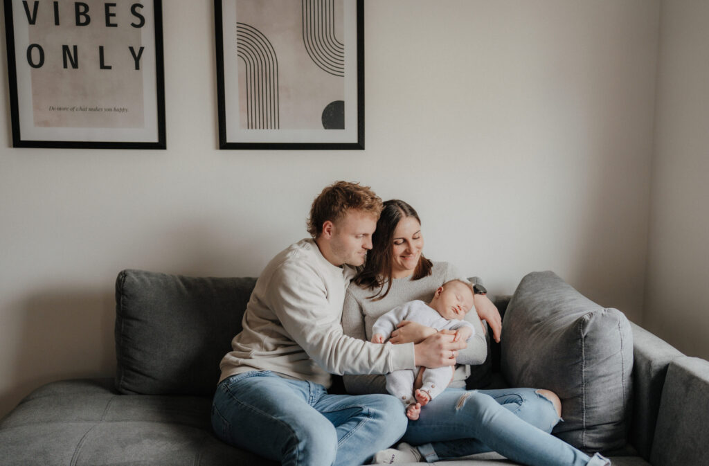 Gefühlvolle Billder in Reportagestil mit Baby